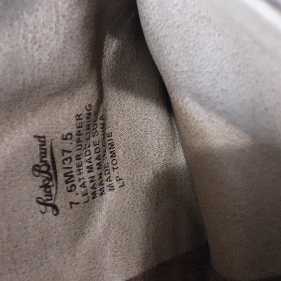 Lucky brand Tommie ankle boots women 7.5M  leather  pull on adjustable buckle - Picture 13 of 15